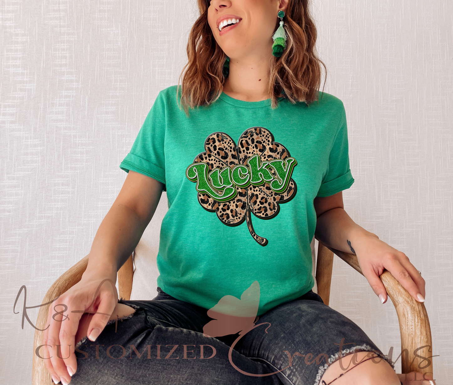 Lucky Leopard Clover Tee