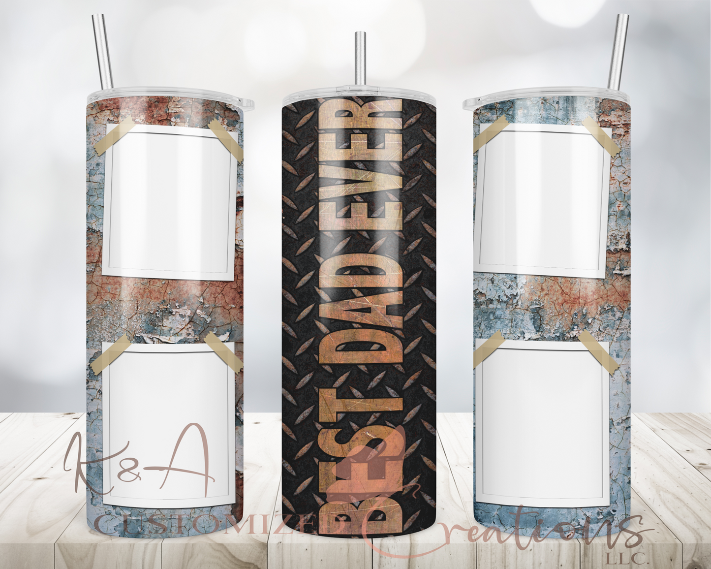 Best Dad Ever Photo 20oz Tumbler