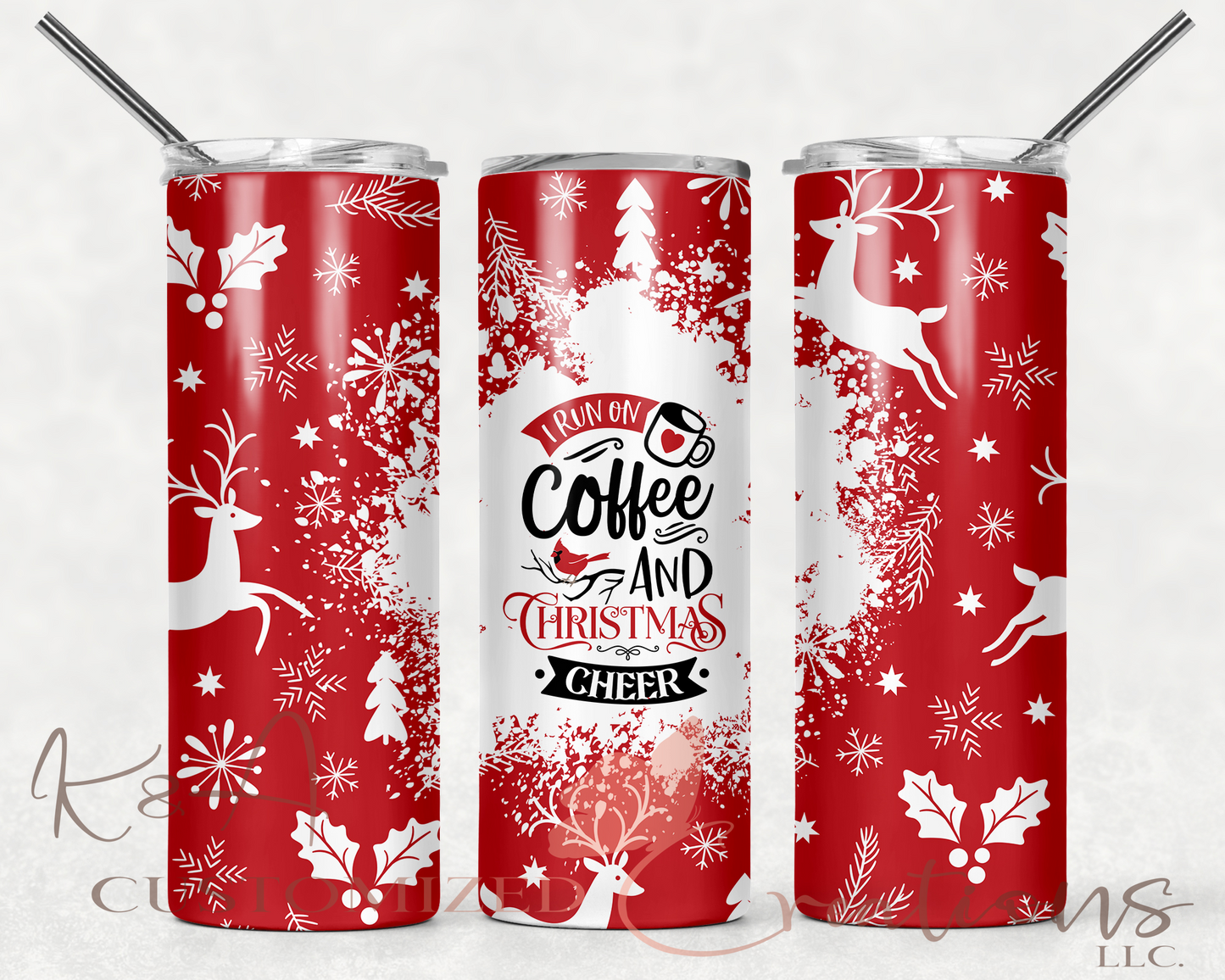 Coffee And Christmas Cheer 20oz Tumbler